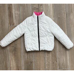 Nordstrom Rack Girls White Puffer Coat Sz 7